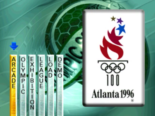 Olympic Soccer title screen for 3DO